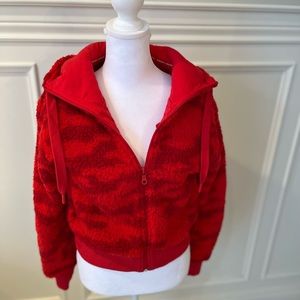 Aerie crop zip hoodie